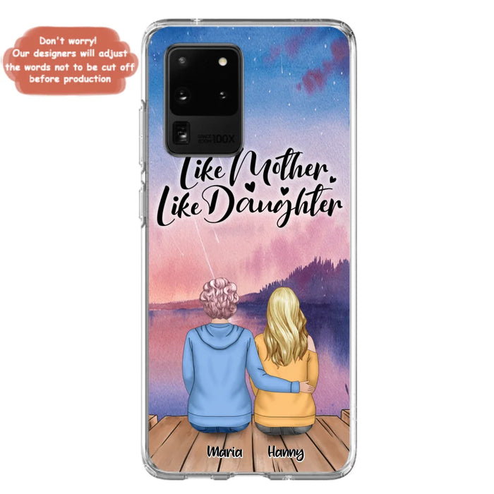 Custom Personalized Mom Phone Case - Gifts For Dog Lovers With Upto 3 Dogs - Like Mother Like Daughter