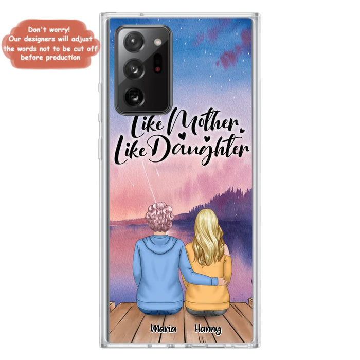 Custom Personalized Mom Phone Case - Gifts For Dog Lovers With Upto 3 Dogs - Like Mother Like Daughter