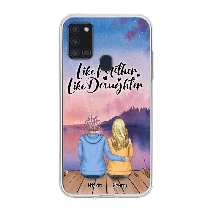 Custom Personalized Mom Phone Case - Gifts For Dog Lovers With Upto 3 Dogs - Like Mother Like Daughter