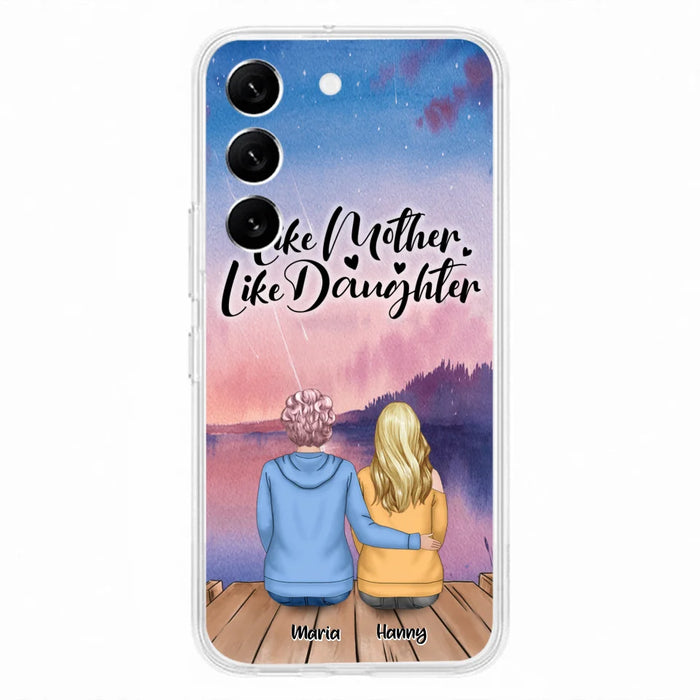 Custom Personalized Mom Phone Case - Gifts For Dog Lovers With Upto 3 Dogs - Like Mother Like Daughter