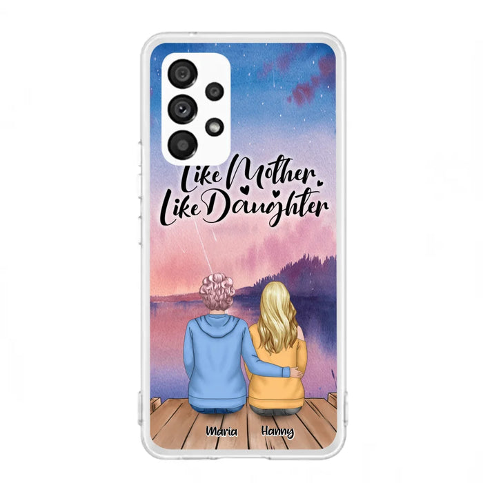 Custom Personalized Mom Phone Case - Gifts For Dog Lovers With Upto 3 Dogs - Like Mother Like Daughter