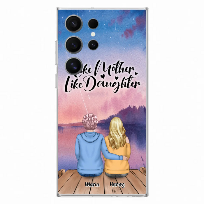 Custom Personalized Mom Phone Case - Gifts For Dog Lovers With Upto 3 Dogs - Like Mother Like Daughter