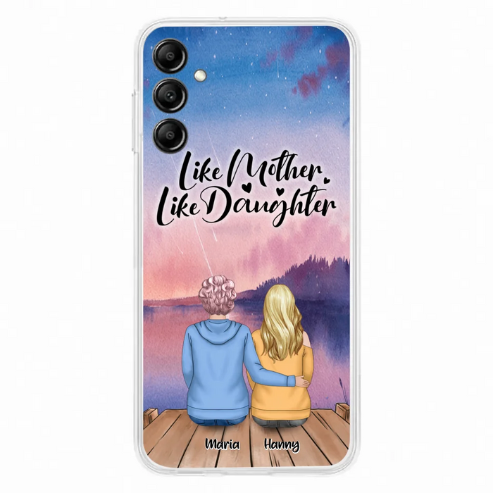 Custom Personalized Mom Phone Case - Gifts For Dog Lovers With Upto 3 Dogs - Like Mother Like Daughter