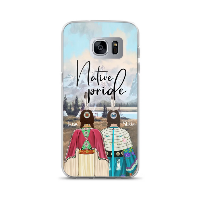 Custom Personalized Native American Couple Phone Case - Native Pride - Case Phone For iPhone And Samsung