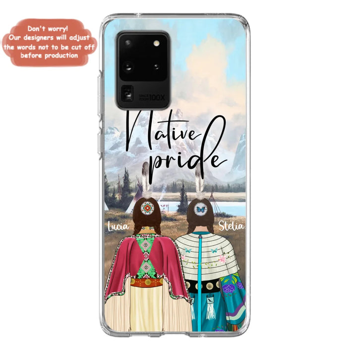 Custom Personalized Native American Couple Phone Case - Native Pride - Case Phone For iPhone And Samsung