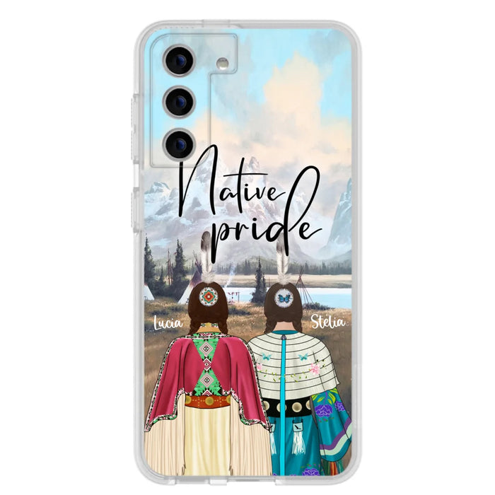 Custom Personalized Native American Couple Phone Case - Native Pride - Case Phone For iPhone And Samsung