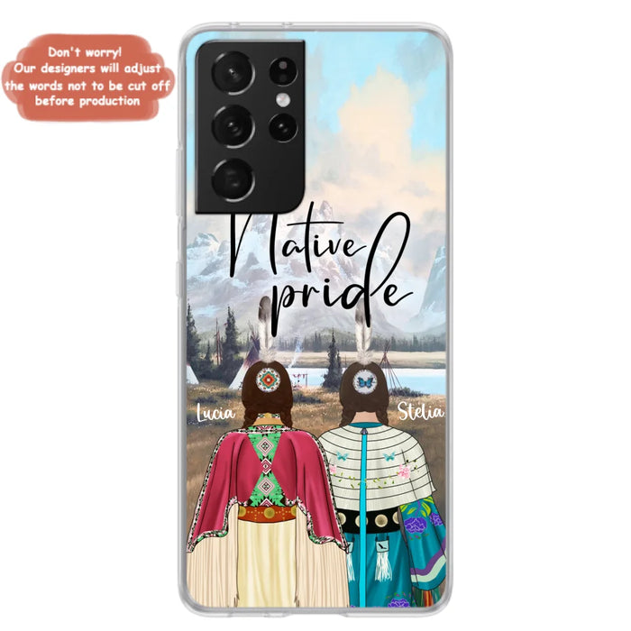 Custom Personalized Native American Couple Phone Case - Native Pride - Case Phone For iPhone And Samsung