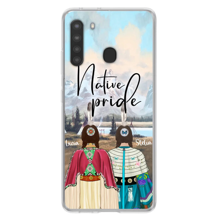 Custom Personalized Native American Couple Phone Case - Native Pride - Case Phone For iPhone And Samsung