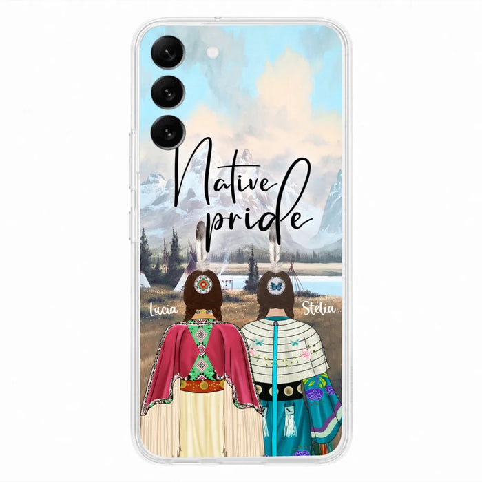 Custom Personalized Native American Couple Phone Case - Native Pride - Case Phone For iPhone And Samsung