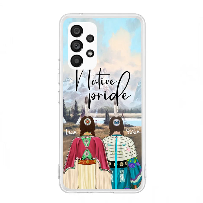 Custom Personalized Native American Couple Phone Case - Native Pride - Case Phone For iPhone And Samsung