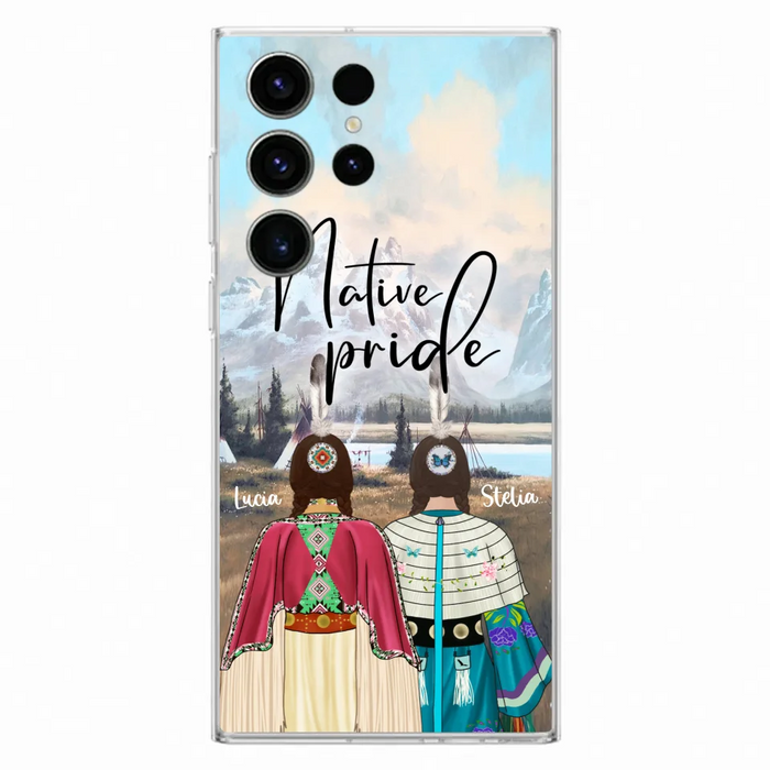 Custom Personalized Native American Couple Phone Case - Native Pride - Case Phone For iPhone And Samsung