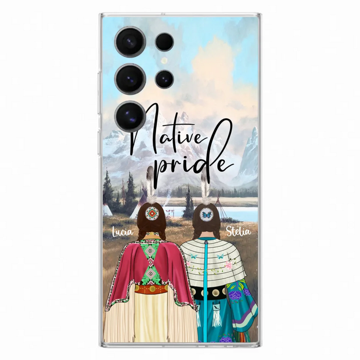 Custom Personalized Native American Couple Phone Case - Native Pride - Case Phone For iPhone And Samsung