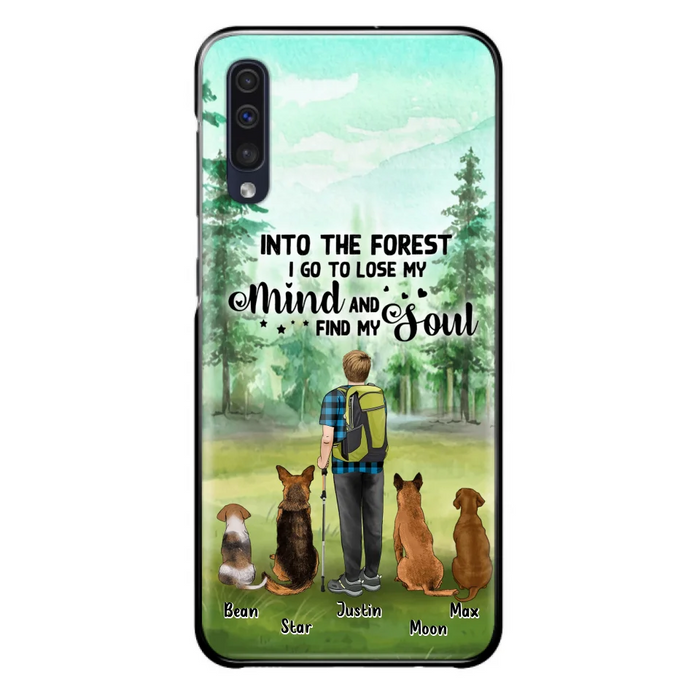 Custom Personalized Solo Trekking Woods  With Pets Phone Case - Upto 4 Pets - Case For iPhone and Samsung - 6CIAJ9