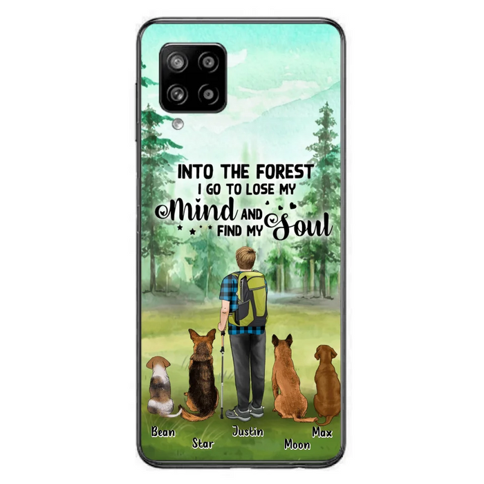 Custom Personalized Solo Trekking Woods  With Pets Phone Case - Upto 4 Pets - Case For iPhone and Samsung - 6CIAJ9