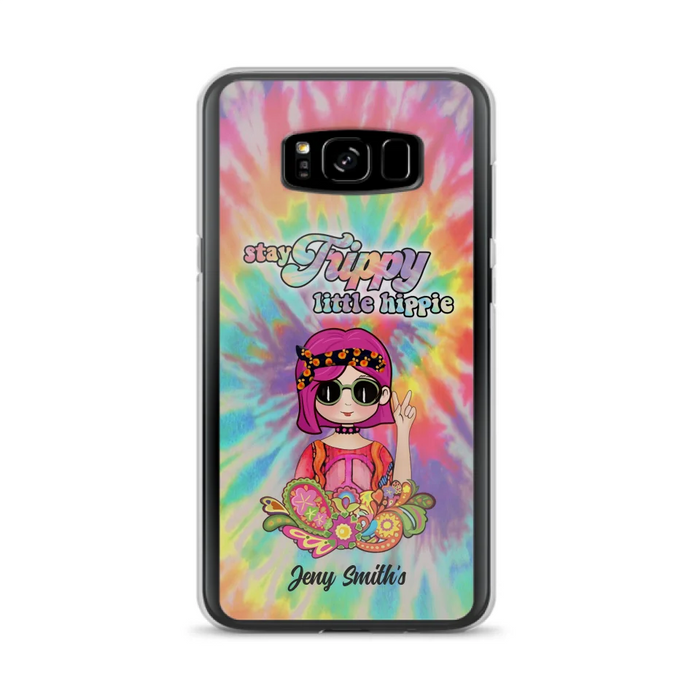 Personalized Hippie Phone Case - Stay Trippy Little Hippie - Case Phone For iPhone And Samsung