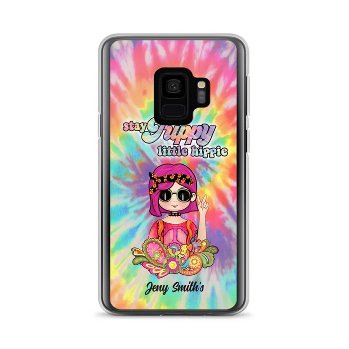 Personalized Hippie Phone Case - Stay Trippy Little Hippie - Case Phone For iPhone And Samsung