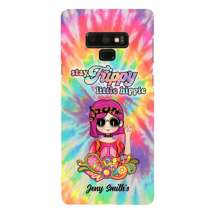 Personalized Hippie Phone Case - Stay Trippy Little Hippie - Case Phone For iPhone And Samsung