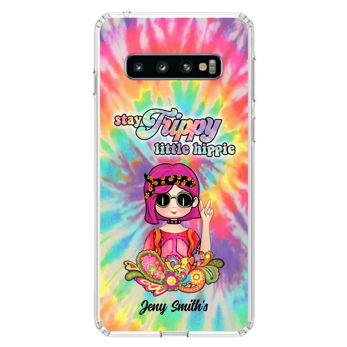 Personalized Hippie Phone Case - Stay Trippy Little Hippie - Case Phone For iPhone And Samsung