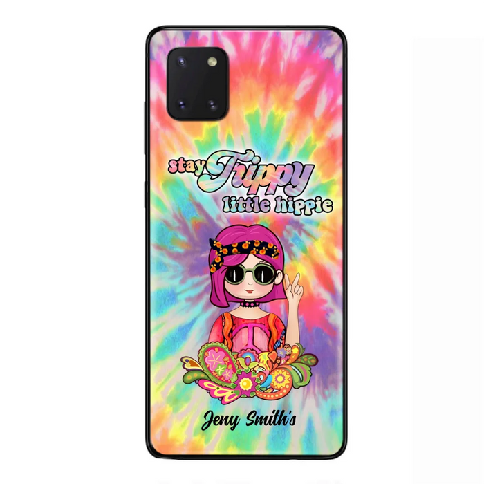 Personalized Hippie Phone Case - Stay Trippy Little Hippie - Case Phone For iPhone And Samsung