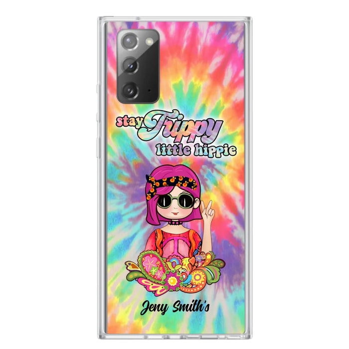 Personalized Hippie Phone Case - Stay Trippy Little Hippie - Case Phone For iPhone And Samsung