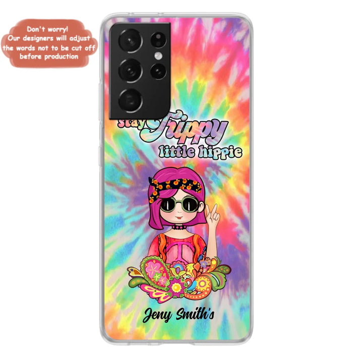 Personalized Hippie Phone Case - Stay Trippy Little Hippie - Case Phone For iPhone And Samsung