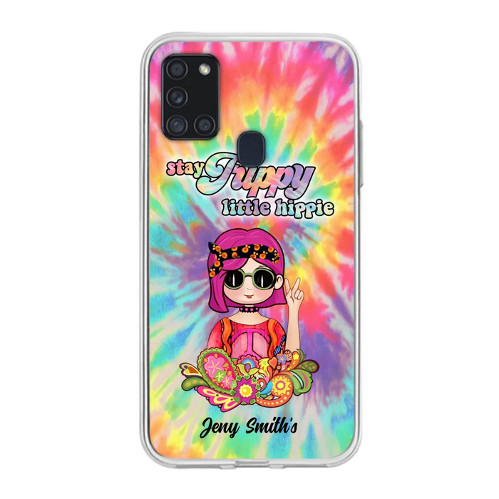 Personalized Hippie Phone Case - Stay Trippy Little Hippie - Case Phone For iPhone And Samsung