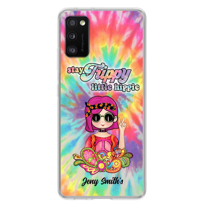 Personalized Hippie Phone Case - Stay Trippy Little Hippie - Case Phone For iPhone And Samsung