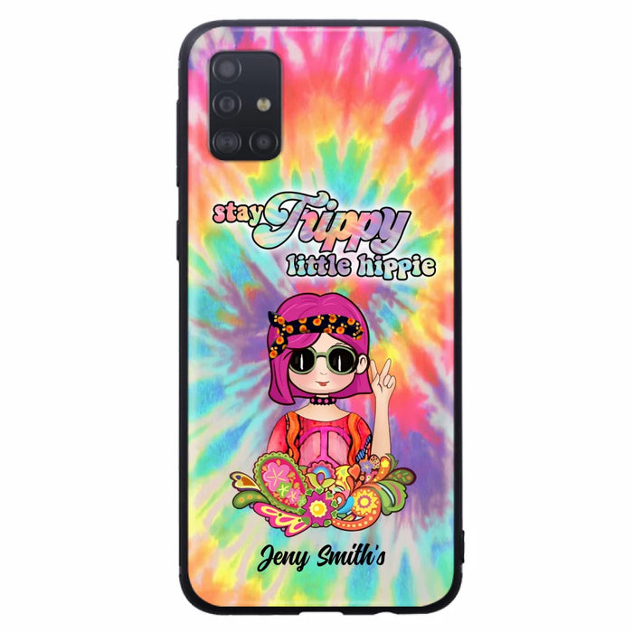 Personalized Hippie Phone Case - Stay Trippy Little Hippie - Case Phone For iPhone And Samsung