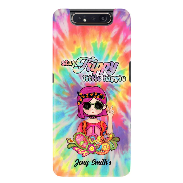 Personalized Hippie Phone Case - Stay Trippy Little Hippie - Case Phone For iPhone And Samsung