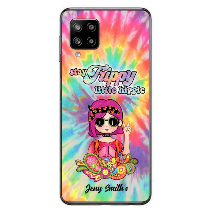 Personalized Hippie Phone Case - Stay Trippy Little Hippie - Case Phone For iPhone And Samsung