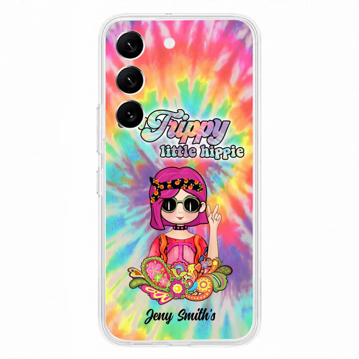 Personalized Hippie Phone Case - Stay Trippy Little Hippie - Case Phone For iPhone And Samsung