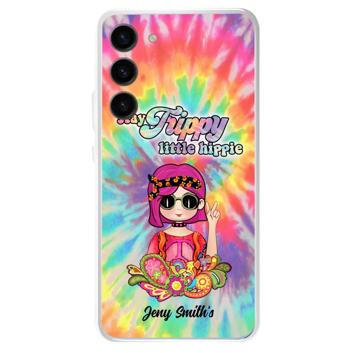 Personalized Hippie Phone Case - Stay Trippy Little Hippie - Case Phone For iPhone And Samsung