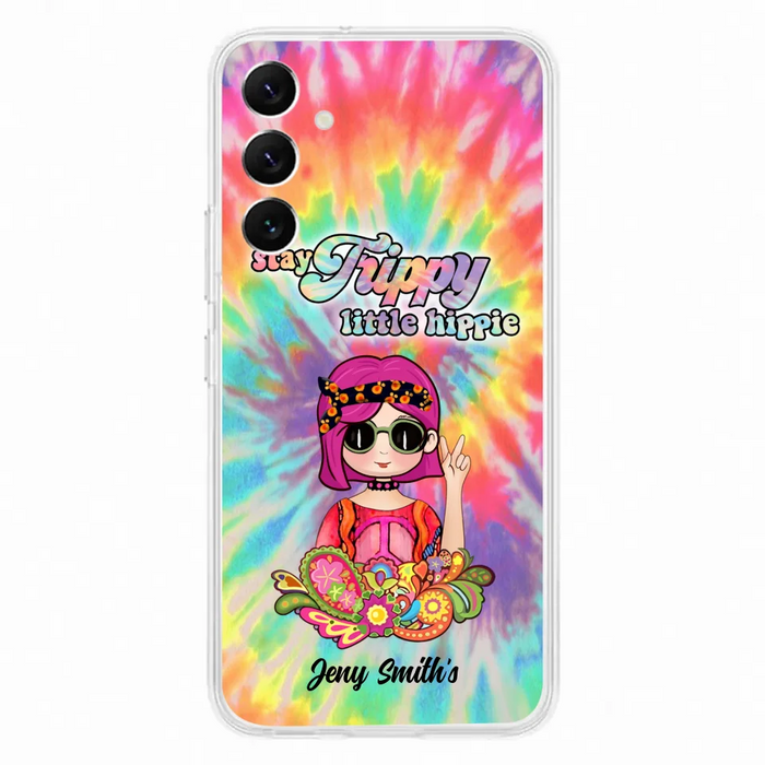 Personalized Hippie Phone Case - Stay Trippy Little Hippie - Case Phone For iPhone And Samsung