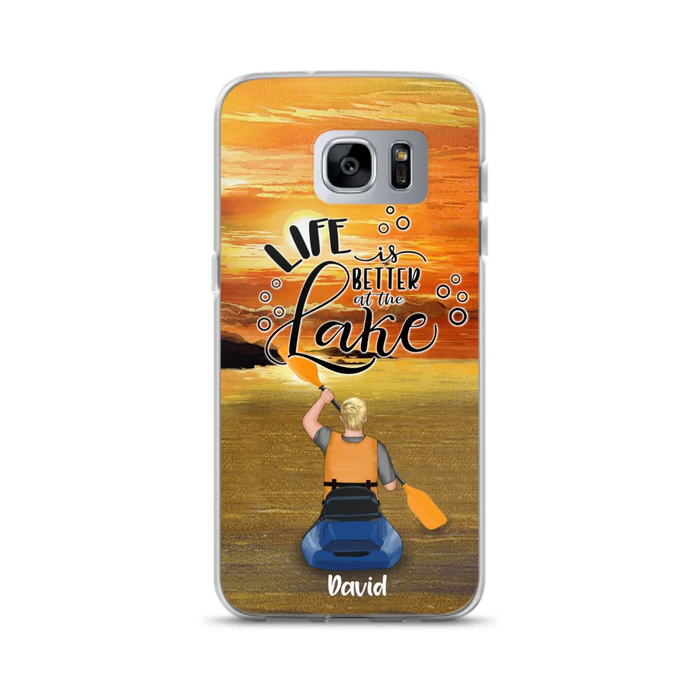 Personalized Kayak Phone Case - Man/ Woman/ Couple - Life Is Better At The Lake - Phone Case For iPhone And Samsung - FKUJGV