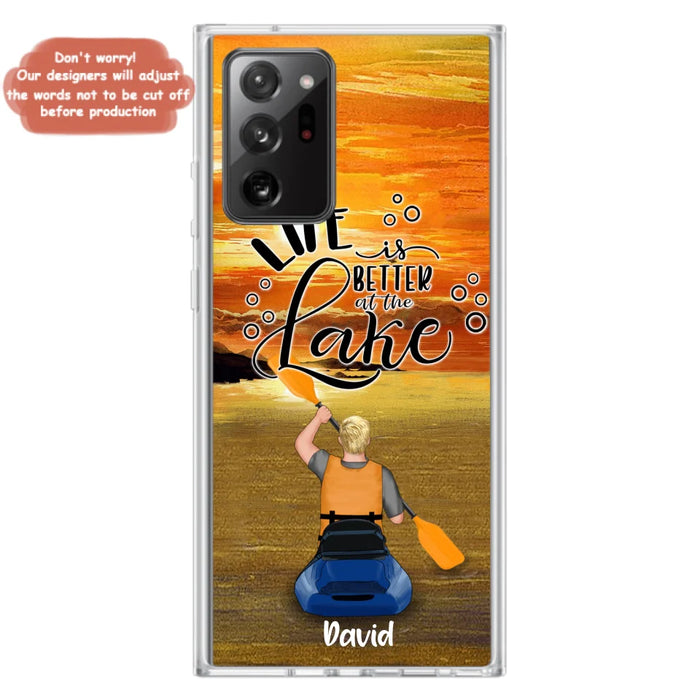 Personalized Kayak Phone Case - Man/ Woman/ Couple - Life Is Better At The Lake - Phone Case For iPhone And Samsung - FKUJGV