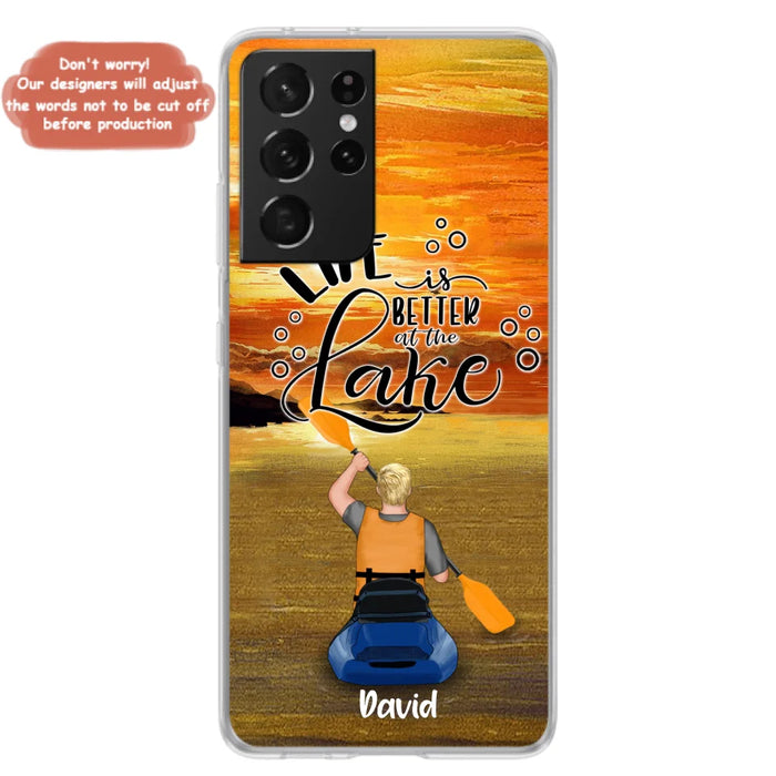 Personalized Kayak Phone Case - Man/ Woman/ Couple - Life Is Better At The Lake - Phone Case For iPhone And Samsung - FKUJGV