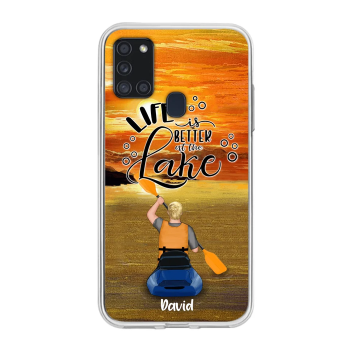 Personalized Kayak Phone Case - Man/ Woman/ Couple - Life Is Better At The Lake - Phone Case For iPhone And Samsung - FKUJGV