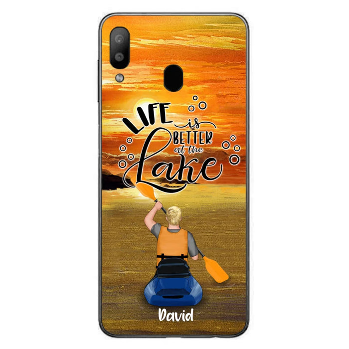 Personalized Kayak Phone Case - Man/ Woman/ Couple - Life Is Better At The Lake - Phone Case For iPhone And Samsung - FKUJGV