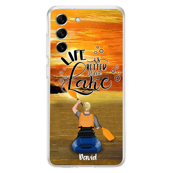 Personalized Kayak Phone Case - Man/ Woman/ Couple - Life Is Better At The Lake - Phone Case For iPhone And Samsung - FKUJGV