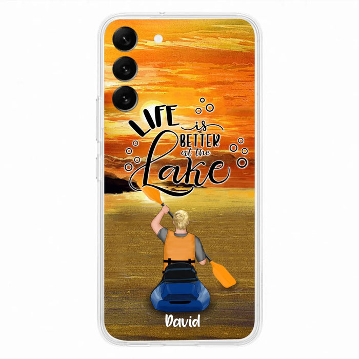 Personalized Kayak Phone Case - Man/ Woman/ Couple - Life Is Better At The Lake - Phone Case For iPhone And Samsung - FKUJGV