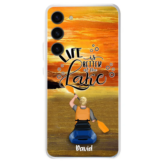 Personalized Kayak Phone Case - Man/ Woman/ Couple - Life Is Better At The Lake - Phone Case For iPhone And Samsung - FKUJGV