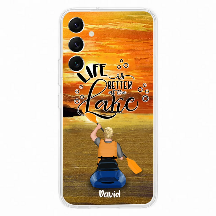 Personalized Kayak Phone Case - Man/ Woman/ Couple - Life Is Better At The Lake - Phone Case For iPhone And Samsung - FKUJGV