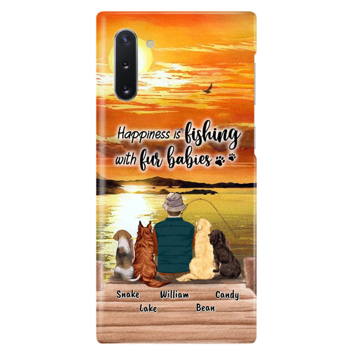 Custom Personalized Fishing Man/Woman Phone Case - Upto 4 Pets - Phone Case For iPhone and Samsung - 4TC88X