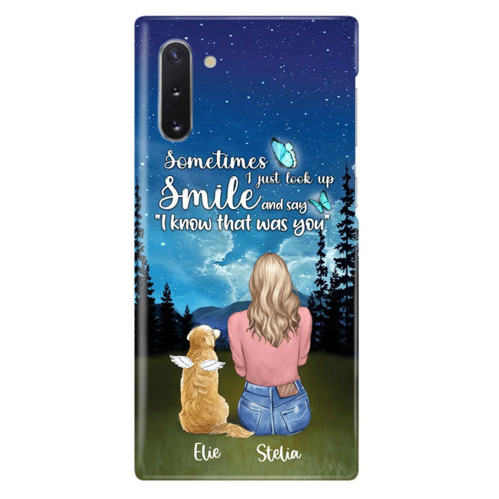 Custom Personalized Lost Pet Mom Phone Case - Girl With Upto 4 Pets - Phone Case For iPhone and Samsung - PU2YLV