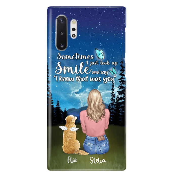 Custom Personalized Lost Pet Mom Phone Case - Girl With Upto 4 Pets - Phone Case For iPhone and Samsung - PU2YLV