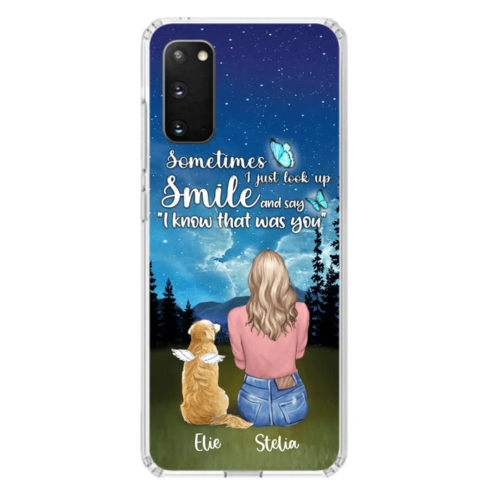 Custom Personalized Lost Pet Mom Phone Case - Girl With Upto 4 Pets - Phone Case For iPhone and Samsung - PU2YLV