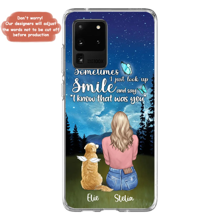 Custom Personalized Lost Pet Mom Phone Case - Girl With Upto 4 Pets - Phone Case For iPhone and Samsung - PU2YLV