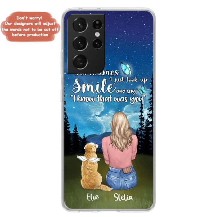 Custom Personalized Lost Pet Mom Phone Case - Girl With Upto 4 Pets - Phone Case For iPhone and Samsung - PU2YLV