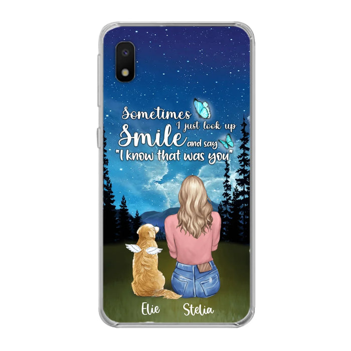 Custom Personalized Lost Pet Mom Phone Case - Girl With Upto 4 Pets - Phone Case For iPhone and Samsung - PU2YLV