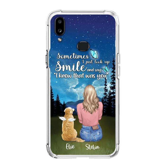 Custom Personalized Lost Pet Mom Phone Case - Girl With Upto 4 Pets - Phone Case For iPhone and Samsung - PU2YLV